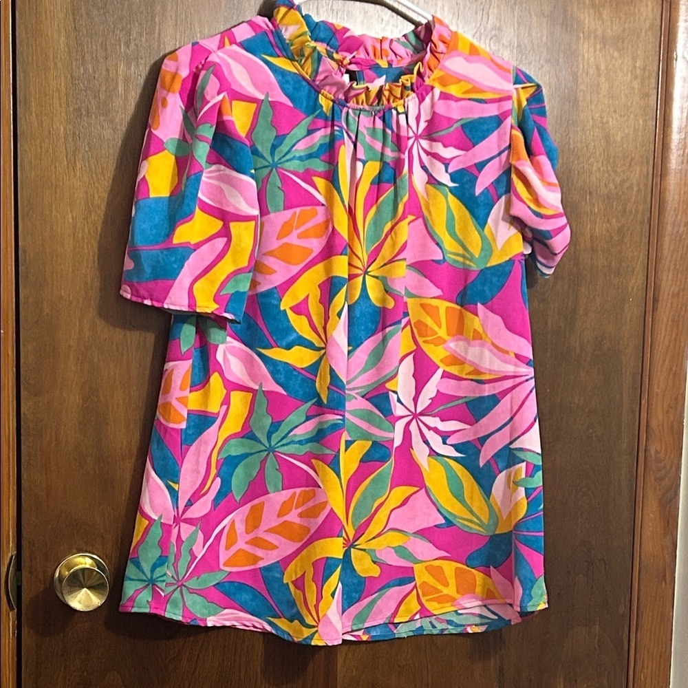 Haptics Vibrant Floral Women's Top